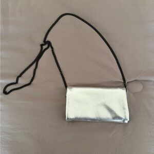 Silver crossbody bag